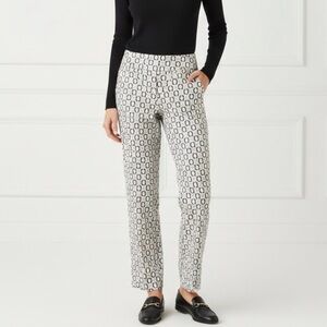 Swing Control Mod Retro Geometric Trousers Women’s Large Pull On Tummy Control